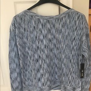 NWT trendy lightweight boatneck top